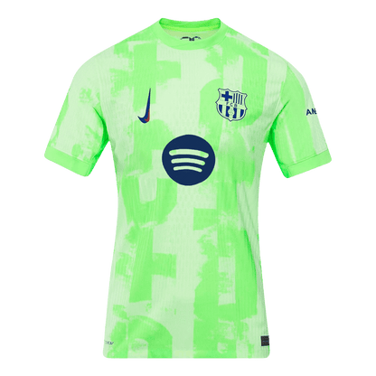 Camiseta de fútbol auténtica del Barcelona GAVI #6, camiseta de visitante 2024/25, logotipo de Spotify de la UCL sin texto