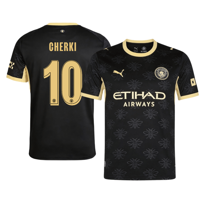 CHERKI #10 Manchester City Fora Camisa 2026/27 Preto UCL