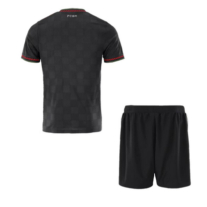 Autêntica Bayern Munich Fora Terceira Camisa Conjunto (Camisa + Calções) 2025/26 Preto