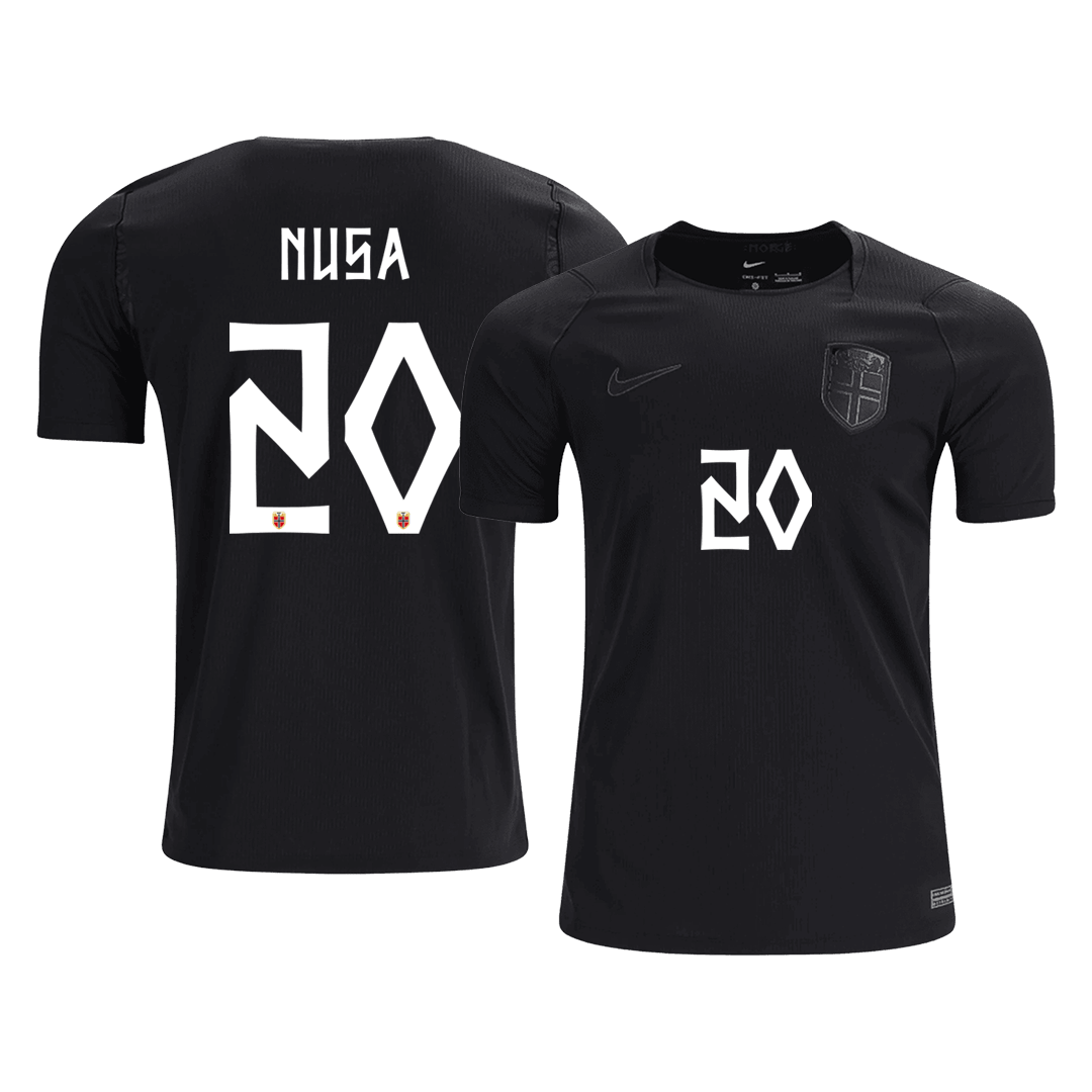 NUSA #20 Norway Fora Copa do Mundo Camisa 2026 Preto