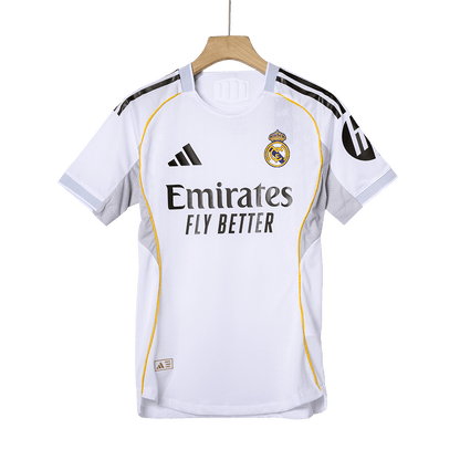 Autêntico MBAPPÉ #10 Real Madrid Casa Futebol Camisas 2025/26 Branco