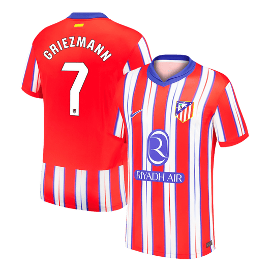 Custom Atlético de Madrid Home 2024/25 GRIEZMANN #7 Football Shirt