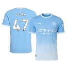 Versão do Jogador FODEN #47 Manchester City Casa Futebol Camisas 2026/27 Azul