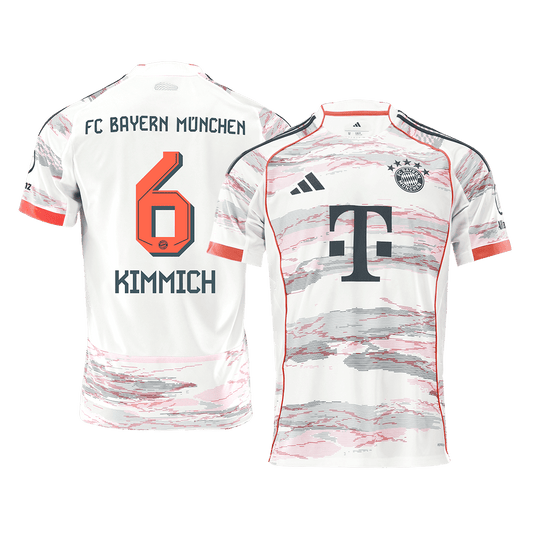 KIMMICH #6 Bayern Munich Fora Camisa 2025/26 Branco