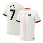 NETO #7 Chelsea Fora Camisa 2025/26 Branco