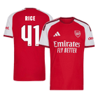 Versão do Jogador RICE #41 Arsenal Casa Futebol Camisas 2026/27 Vermelho - UCL