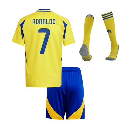 RONALDO #7 Kids Al Nassr Home Kits de futebol completos2024/25