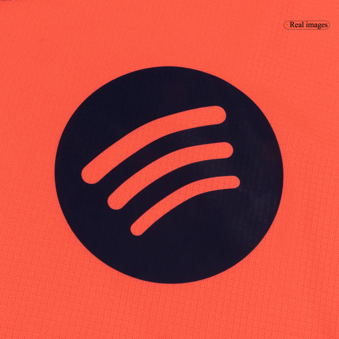 Barcelona Infantil 
 Fora Terceira Futebol Camisa Conjunto (Camisa+Shorts+Meias) 2025/26 Laranja