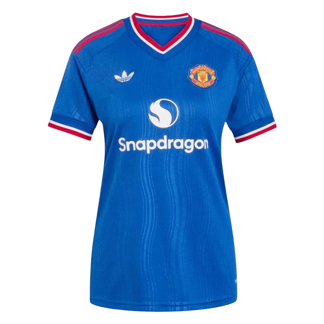 Mulheres Manchester United Alternativa Camisa 2026/27 Azul