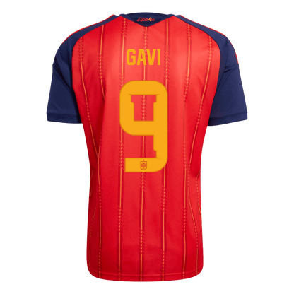 【Super Qualidade】GAVI #9 Spain
 Casa Futebol Camisa 2026 Vermelho