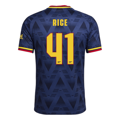 Versão do Jogador RICE #41 Arsenal Fora Futebol Camisas 2026/27 Marinha - UCL