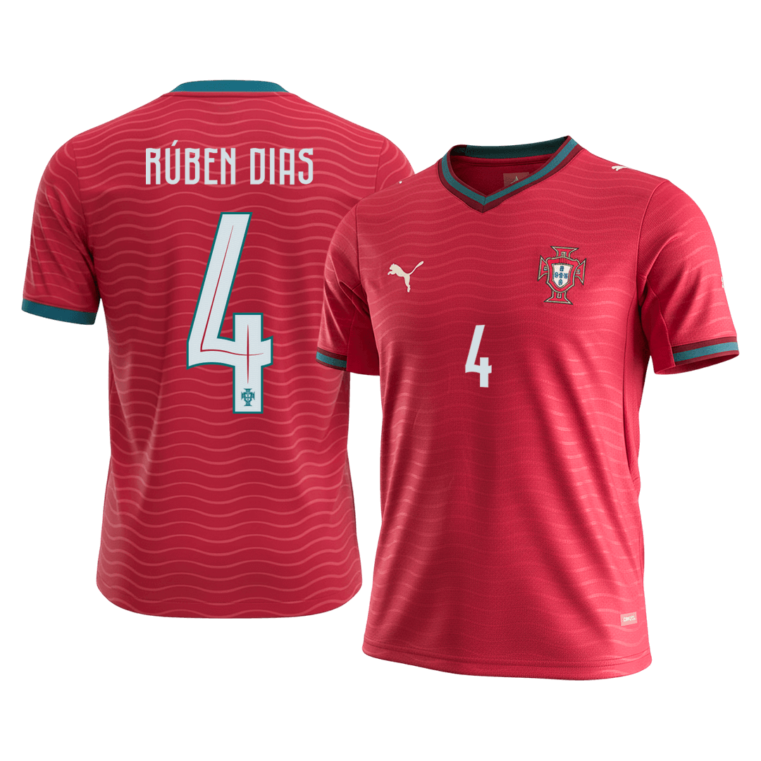 RÚBEN DIAS #4 Portugal Casa Camisa 2026 Vermelho
