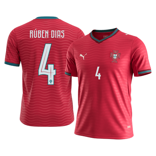 RÚBEN DIAS #4 Portugal Casa Camisa 2026 Vermelho