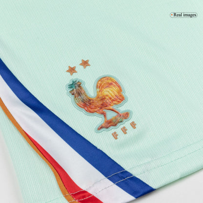 France Infantil Fora Copa do Mundo Futebol Camisa Conjunto (Camisa+Shorts) 2026 Branco - camisola de futebol para - imagem 3