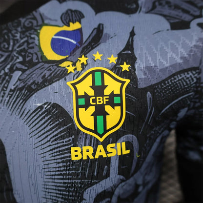 Camisola de futebol autêntico Brasil Jesus 2024