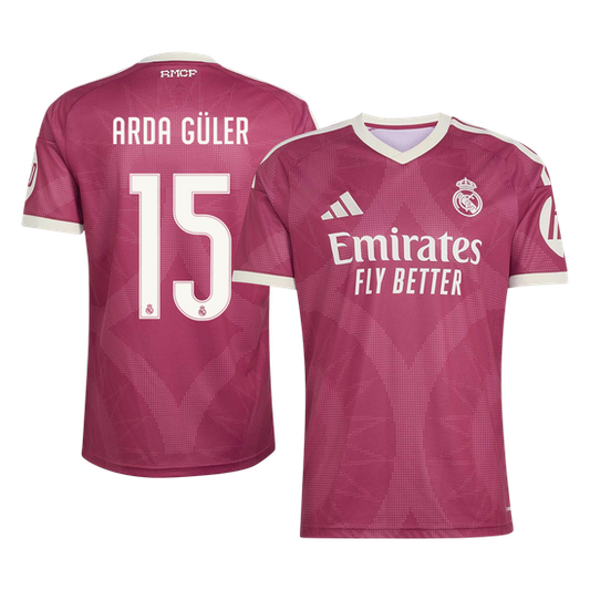 ARDA GÜLER #15 Real Madrid Terceira Camisa 2026/27 Vermelho