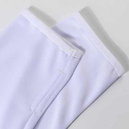 Real Madrid Zíper Moletom Conjunto (Top+Calças) 2025/26 Branco