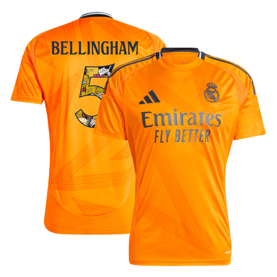 BELLINGHAM #5 Real Madrid Away football shirt 2024/25 - Bear Champ Font