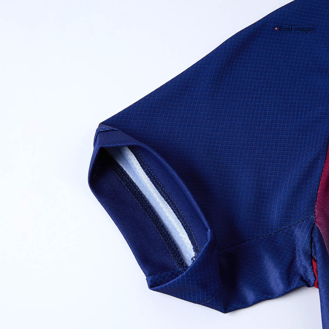 Barcelona Casa  Infantil Conjunto（Camisa + Calção + Meias) 2025/26  Vermelho&Azul