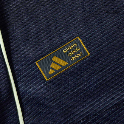 Autêntico BELLINGHAM #5 Real Madrid Fora Futebol Camisas 2025/26 Marinha