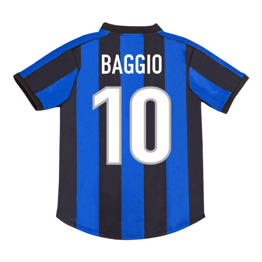 Camisola de futebol retro BAGGIO #10 Inter de Mil?o 1999/00