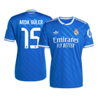 ARDA GÜLER #15 Real Madrid Fora Terceira Camisa 2025/26 Azul
