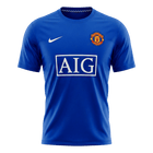 Retrô Manchester United Terceira Camisa 2008/09 Azul