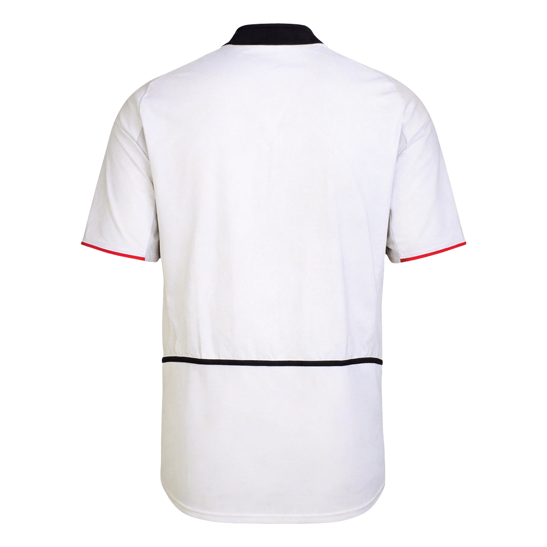 Retrô Manchester United Fora Camisa 2002/03 Branco