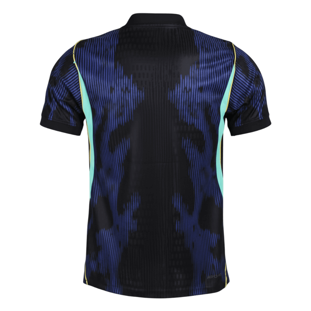 Versão do Jogador Brazil Fora Copa do Mundo Futebol Camisas 2026 Marinha - camisola de futebol para adeptos em