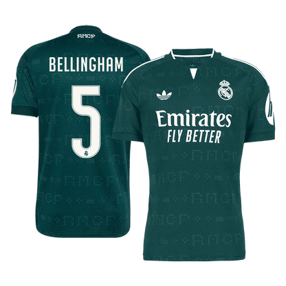 BELLINGHAM #5 Real Madrid Fora Camisa 2026/27 Verde
