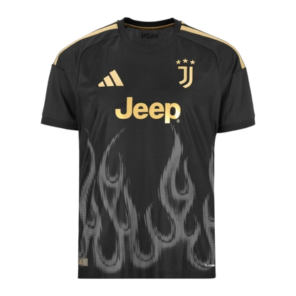 Versão do Jogador Juventus Terceira Futebol Camisas 2026/27 Preto