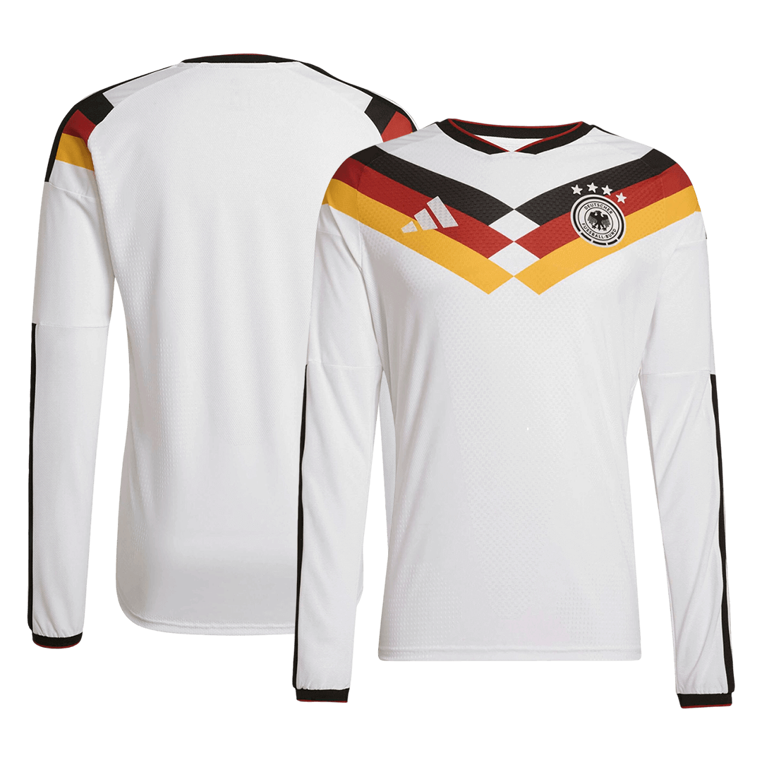 Germany Casa Manga comprida Camisa 2026 Branco - camisola de futebol para adeptos em Portugal