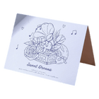 Custom Music Box Sweet Dreams Anniversary Card Blue