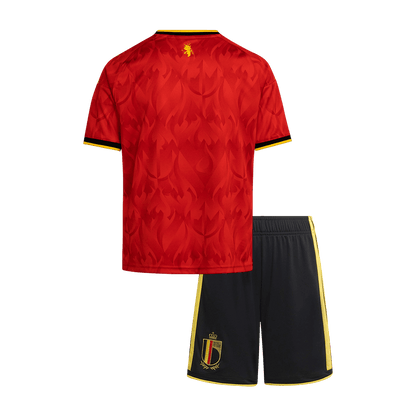 Belgium Infantil  Casa Futebol Camisa Conjunto (Camisa+Shorts) World Cup 2026 Vermelho