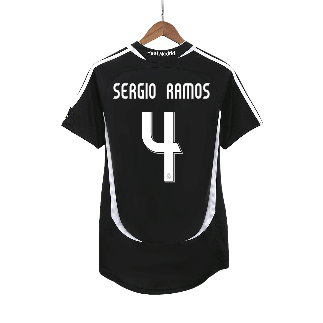 Camisola Retro Real Madrid SERGIO RAMOS #4 Away Soccer Shirt 2006/07