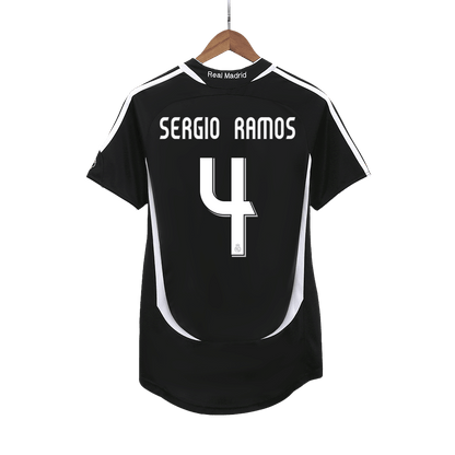 Camisola Retro Real Madrid SERGIO RAMOS #4 Away Soccer Shirt 2006/07