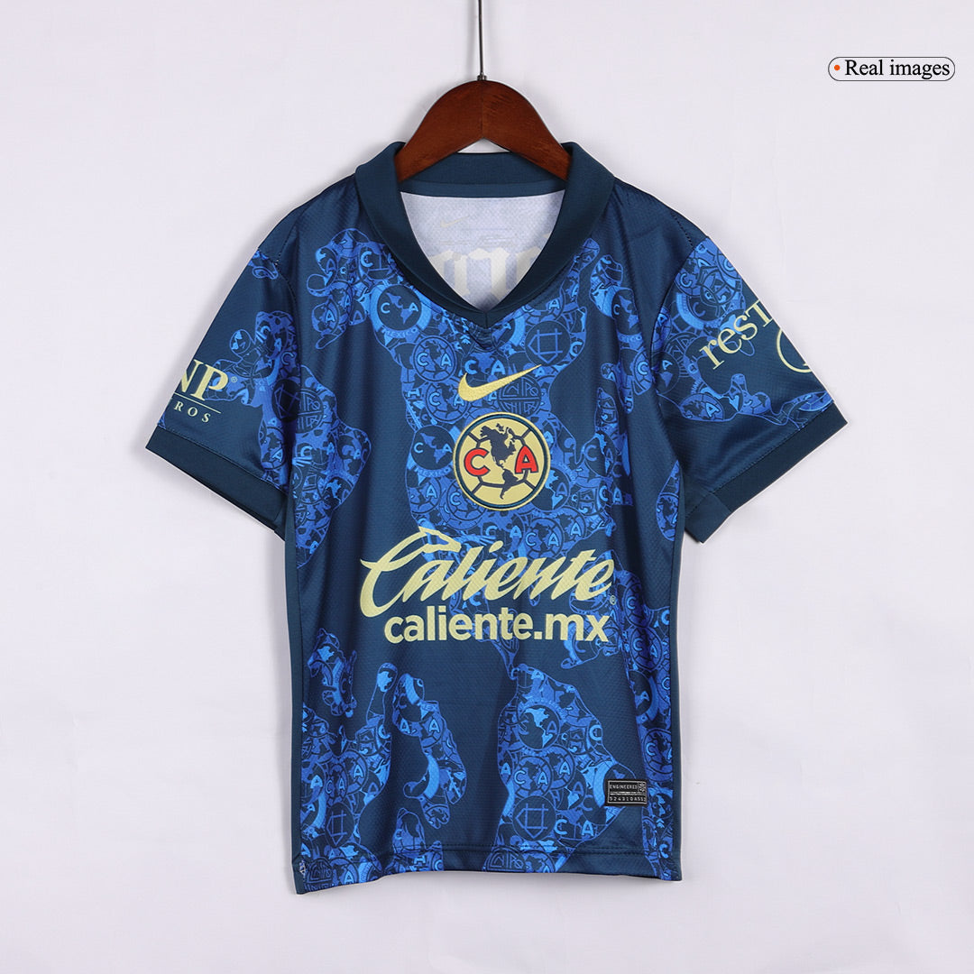 Kids Club America Aguilas Away Football Kits 2024/25