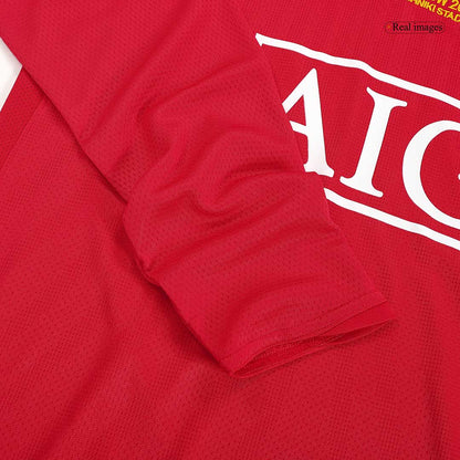 Camiseta retro de fútbol del Manchester United n.° 7 RONALDO 2007/08 - Final de la UCL