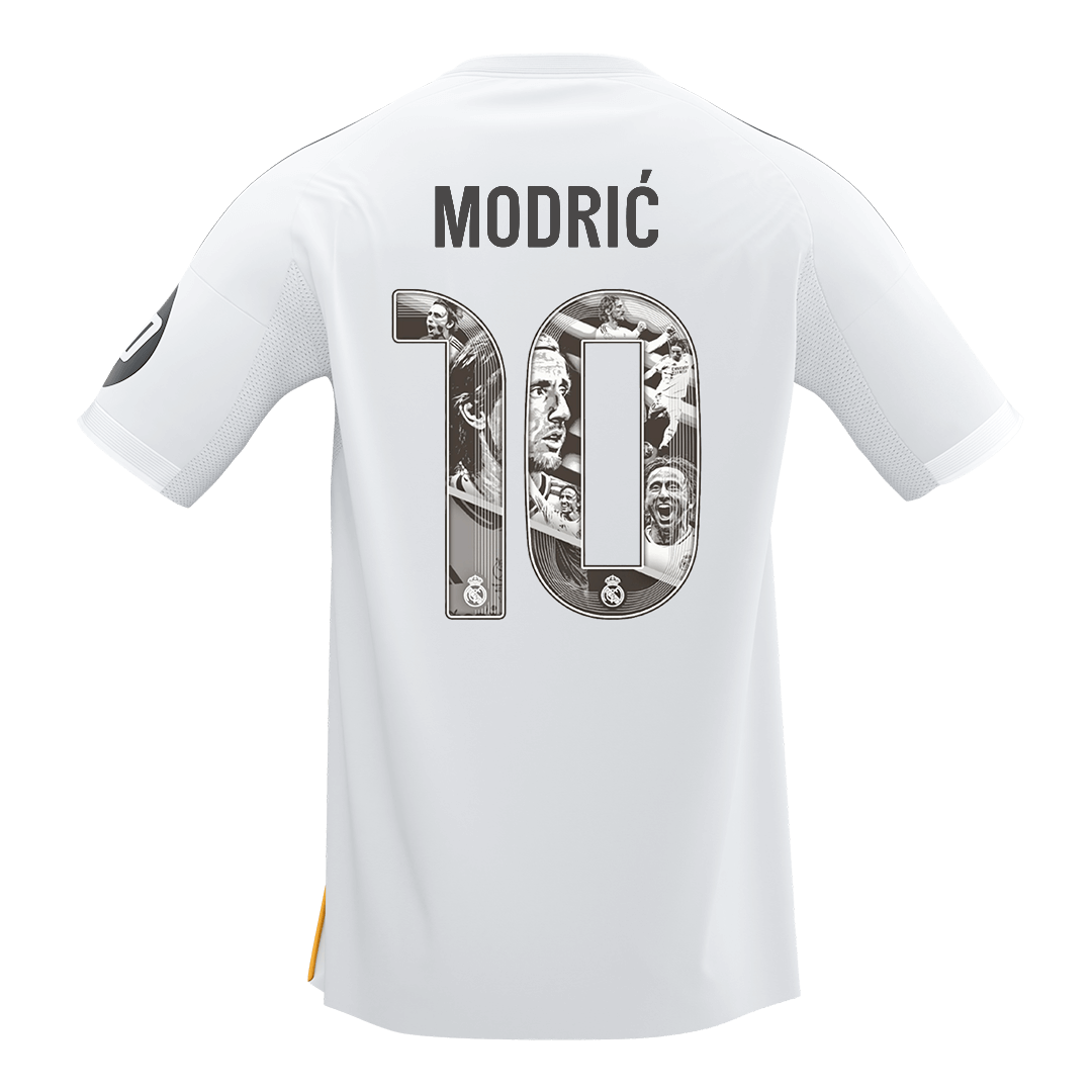 【Super Qualidade】MODRIĆ Special #10 Real Madrid
 Casa Futebol Especial Camisa 2025/26 Branco