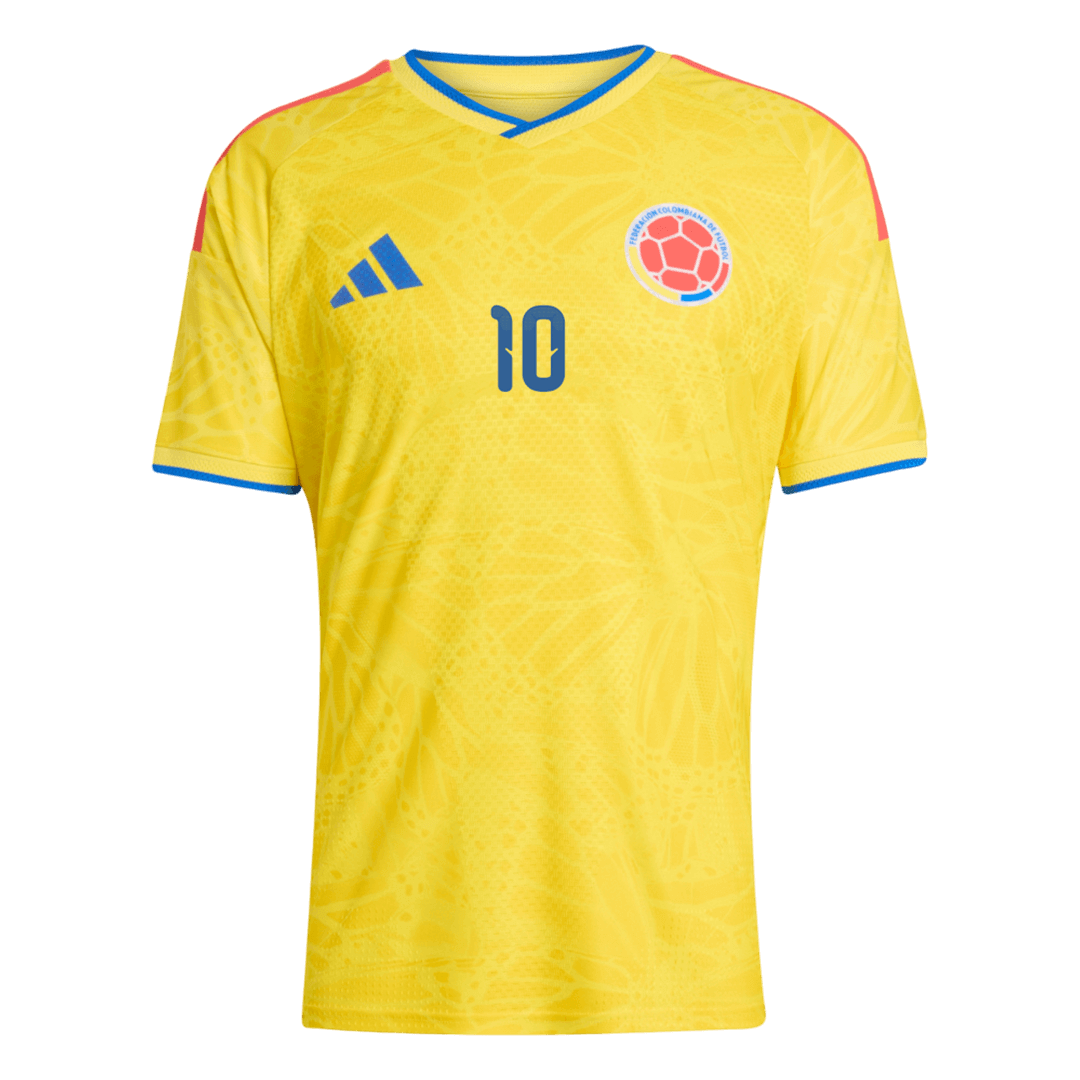 Jogador  JAMES #10 Colombia Casa World Cup Futebol Camisas 2026 Amarelo