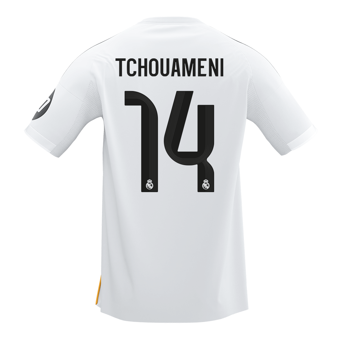【Super Qualidade】TCHOUAMENI #14 Real Madrid
 Casa Futebol Camisa 2025/26 Branco