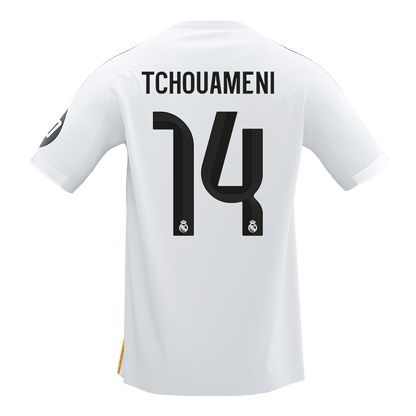 【Super Qualidade】TCHOUAMENI #14 Real Madrid
 Casa Futebol Camisa 2025/26 Branco