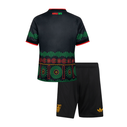 Jamaica Infantil Fora Copa do Mundo World Cup Futebol Camisa 2026 Preto - camisola de futebol para adeptos em - imagem 2
