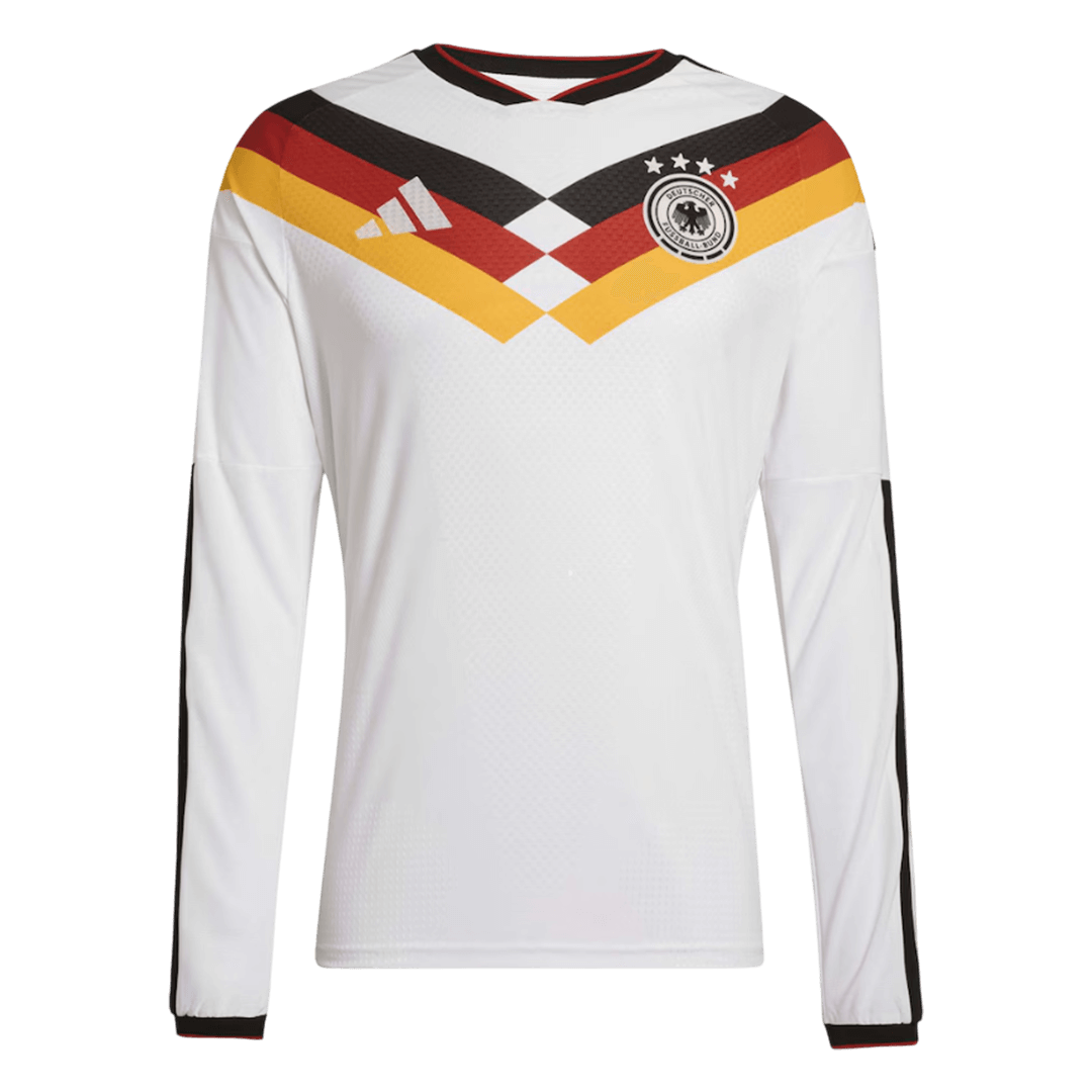 Germany Casa Manga comprida Camisa 2026 Branco - camisola de futebol para adeptos em Portugal