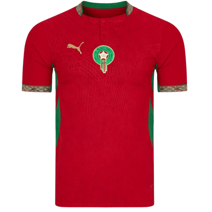 Morocco Casa Copa do Mundo Futebol Camisas 2026 Vermelho