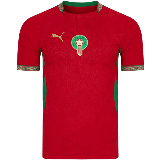 Morocco Casa Copa do Mundo Futebol Camisas 2026 Vermelho
