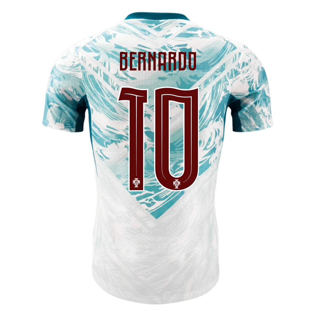 Versão do Jogador BERNARDO #10 Portugal Fora Copa do Mundo Futebol Camisas 2026