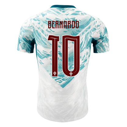Versão do Jogador BERNARDO #10 Portugal Fora Copa do Mundo Futebol Camisas 2026