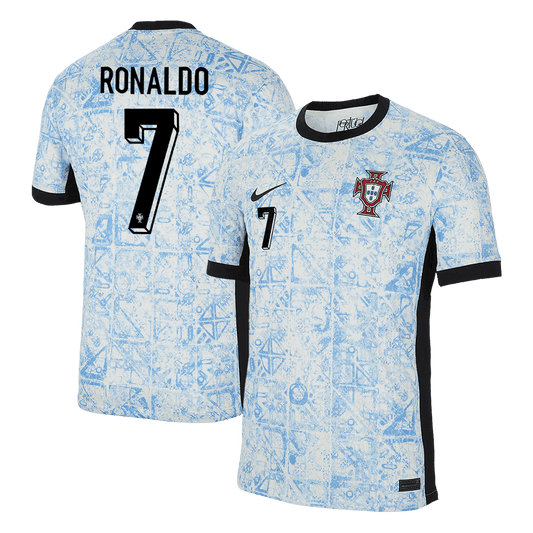 Camisola de futebol RONALDO #7 Portugal fora de casa 2024