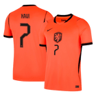 XAVI #7 Netherlands Casa Copa do Mundo Camisa 2026 Laranja